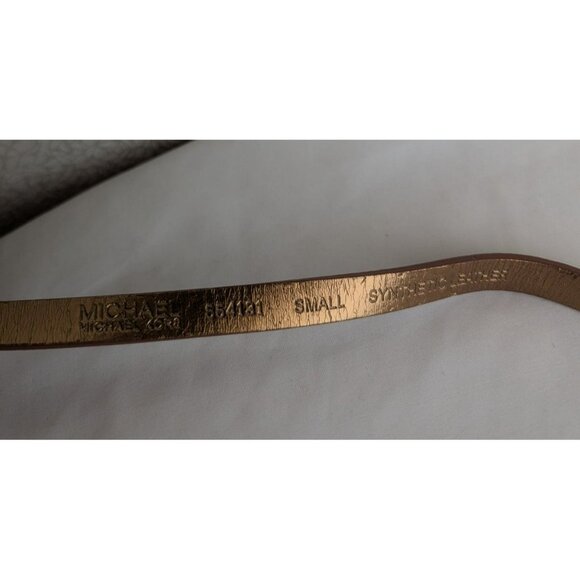 Michael Kors Monogram Chain Belt Bag Bum Bag Fanny Pack Small 554131 Brown Gold - Picture 5 of 9